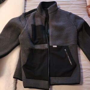 Figs Men's Charcoal and Black Performance Jacket